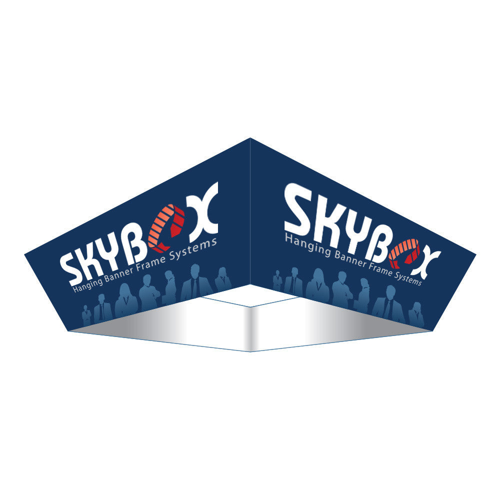 12' Tapered Square Hanging Sign with Outside Graphic