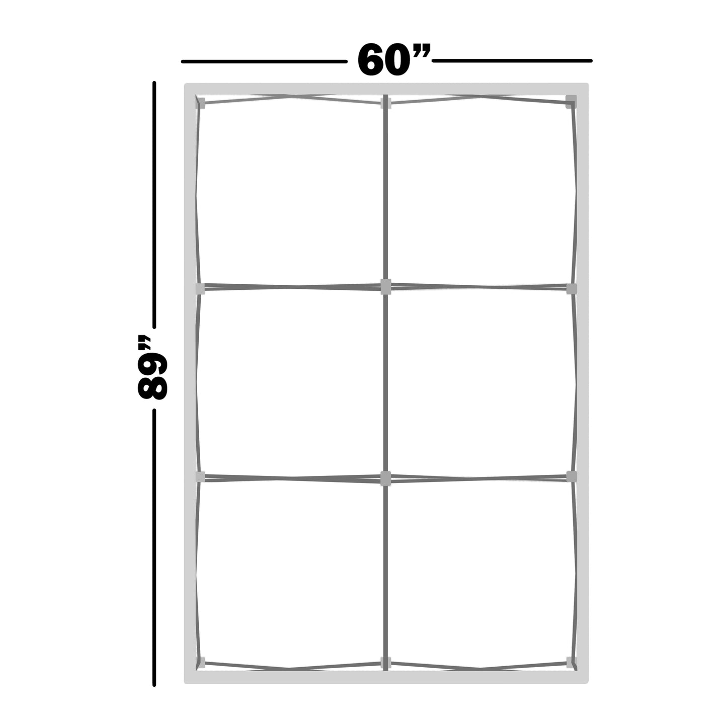 OneFabric 5ft Pop-Up Straight Display