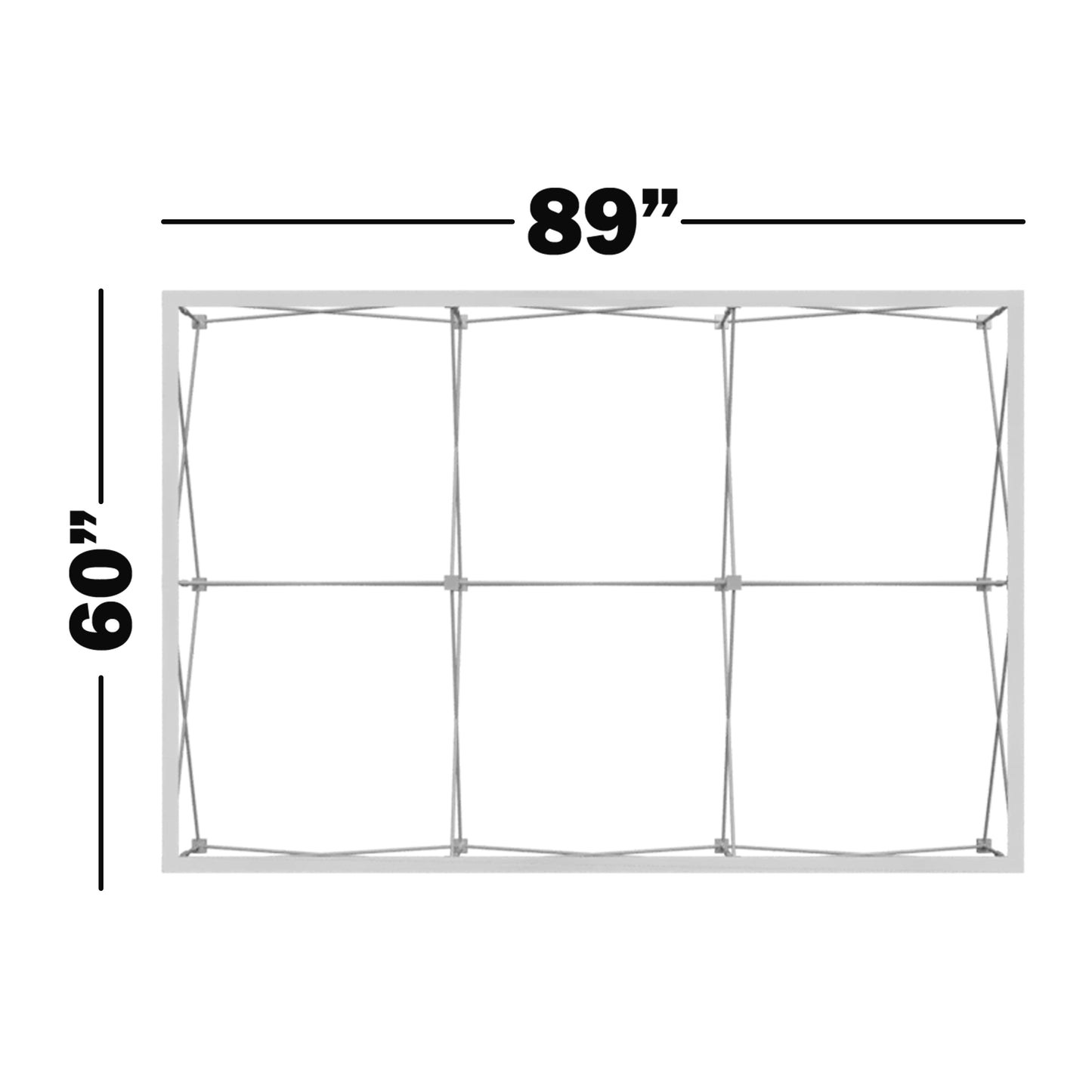 OneFabric 8ft Pop-Up Straight Tabletop Display