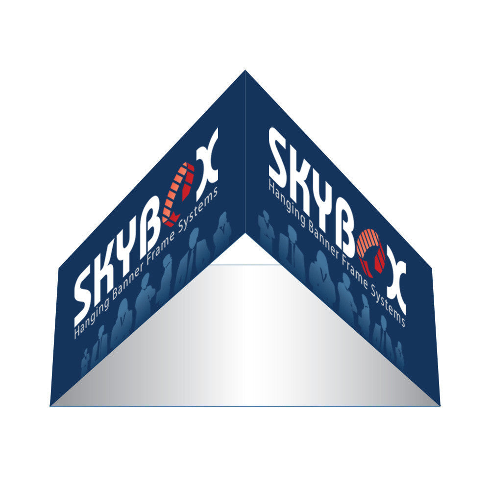12' Triangle Hanging Sign with Outside Graphic
