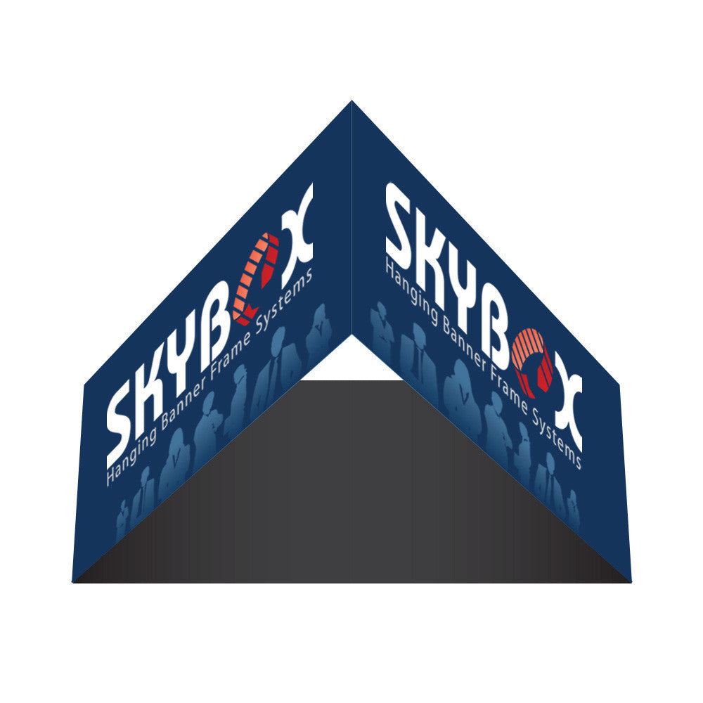 12' Triangle Hanging Sign with Outside Graphic