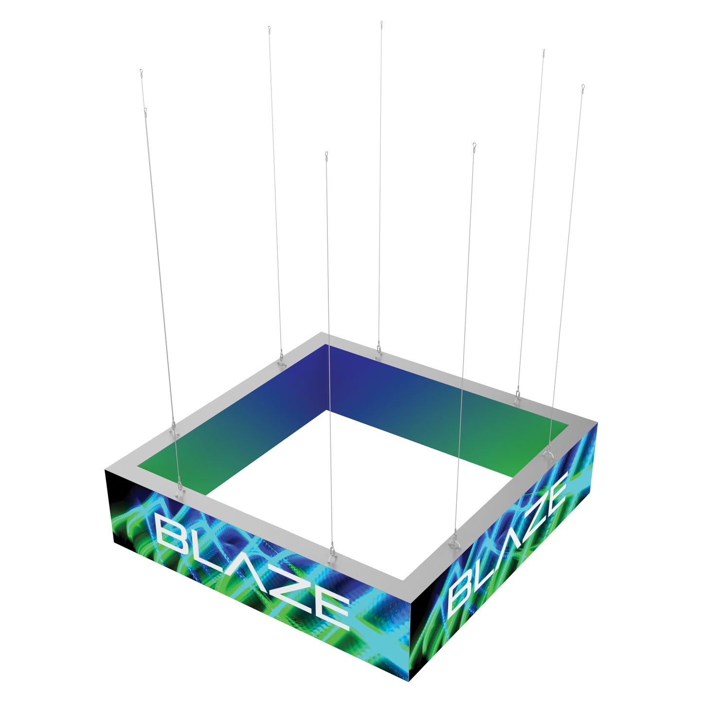 Blaze 8ft x 2ft Light Box Hanging Sign