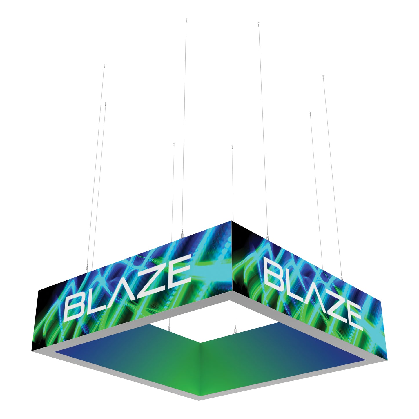 Blaze 8ft x 2ft Light Box Hanging Sign