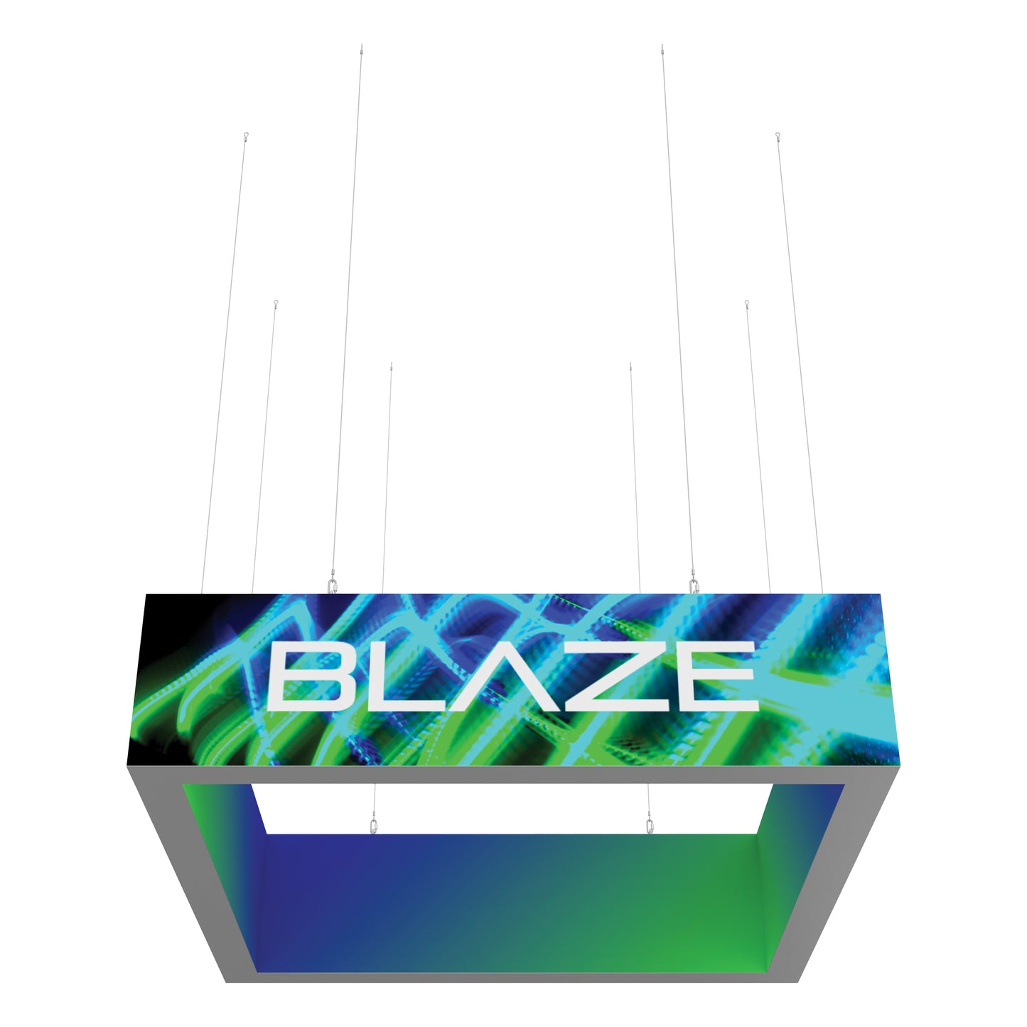 Blaze 8ft x 2ft Light Box Hanging Sign