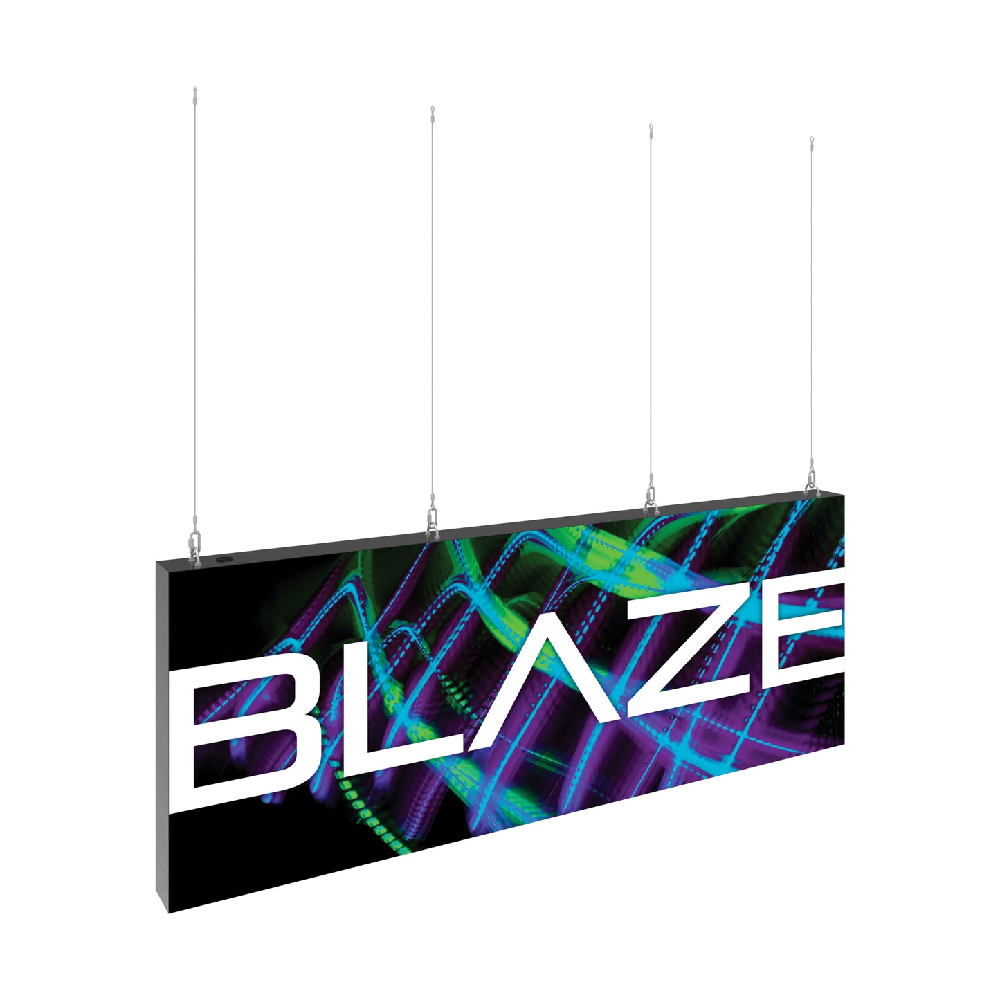 Blaze 8ft x 3ft Light Box Hanging Sign