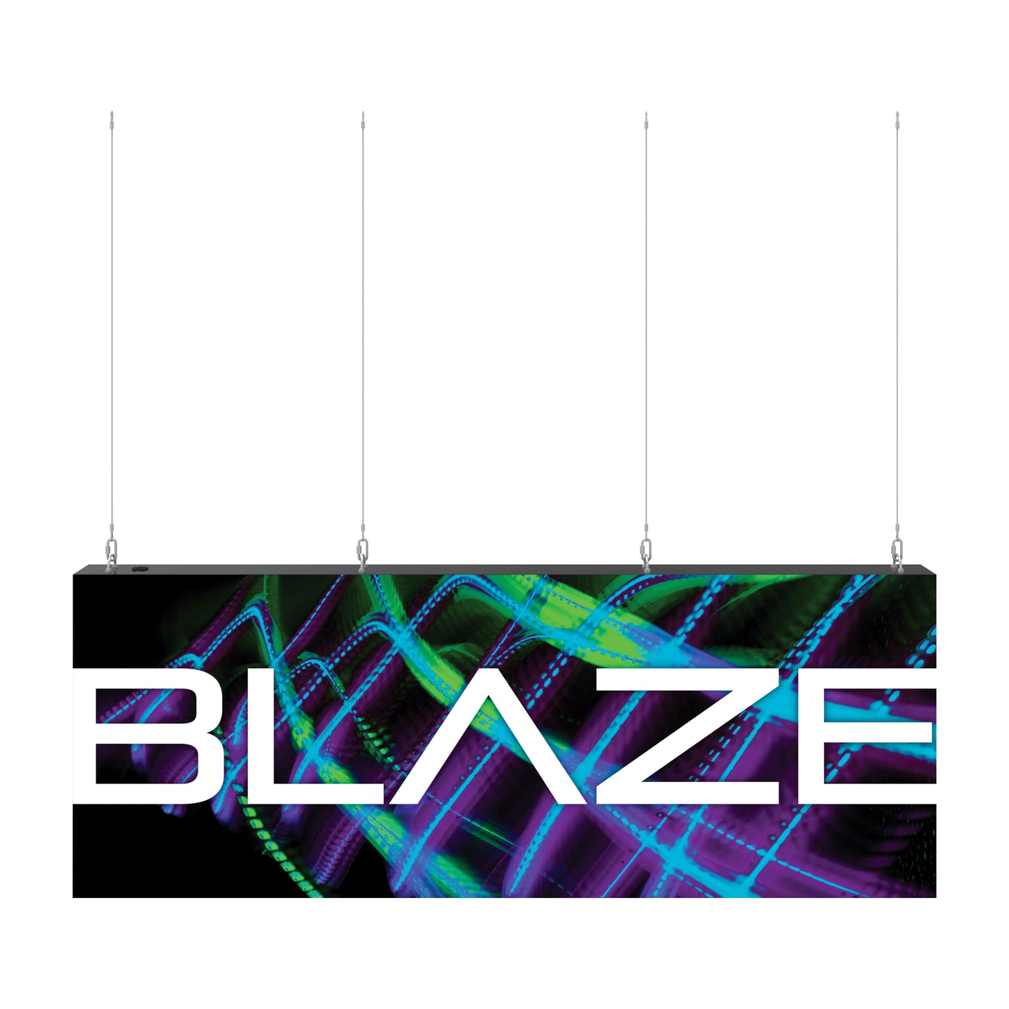 Blaze 8ft x 3ft Light Box Hanging Sign