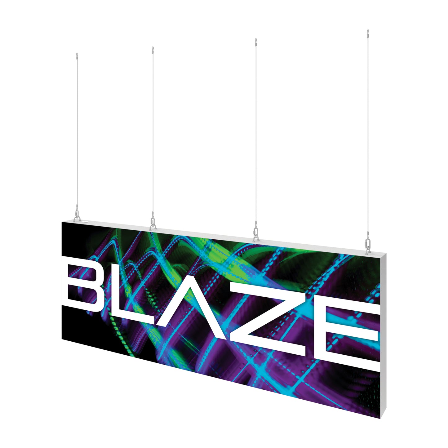 Blaze 8ft x 3ft Light Box Hanging Sign