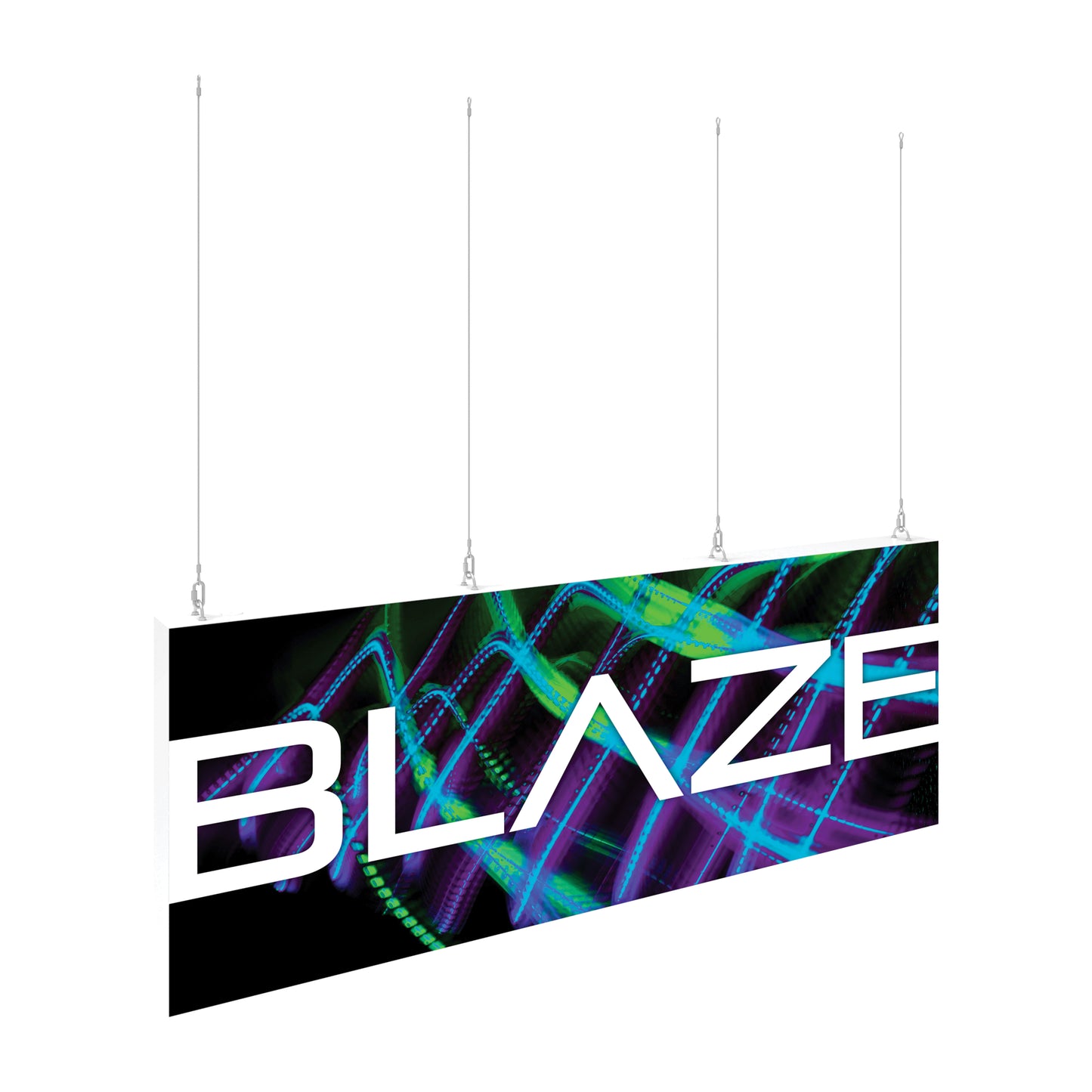 Blaze 8ft x 3ft Light Box Hanging Sign