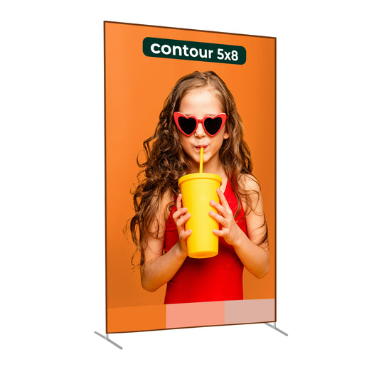 Zilla Contour Series Fabric Display - 5x8