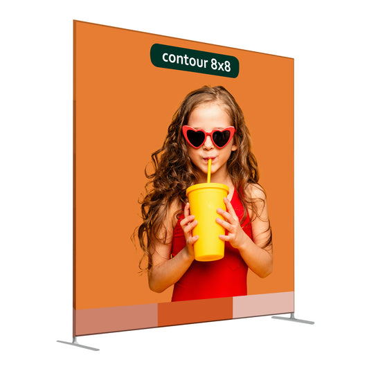 Zilla Contour Series Fabric Display - 8x8