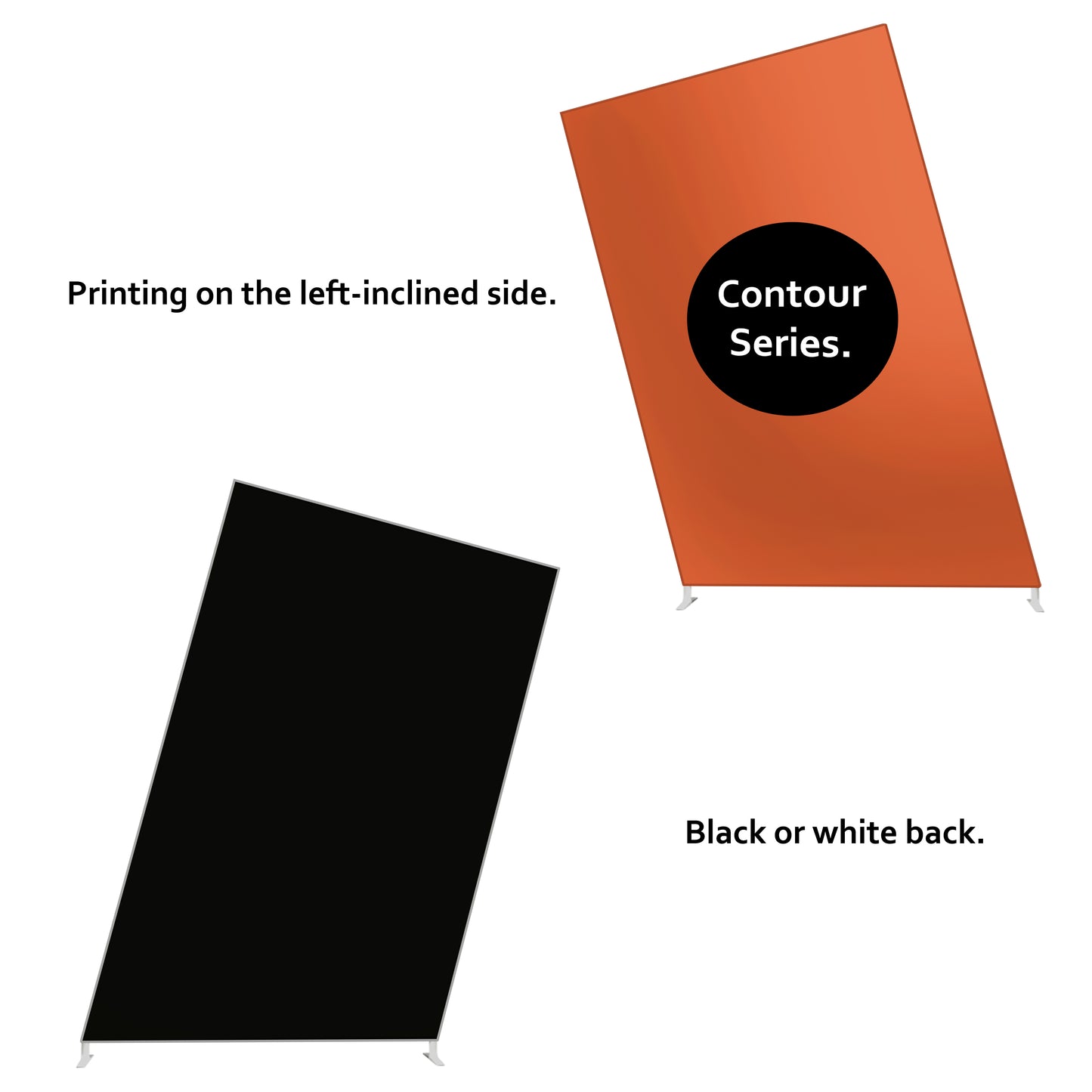 Zilla Contour Series Fabric Display - 5x8 Tilted