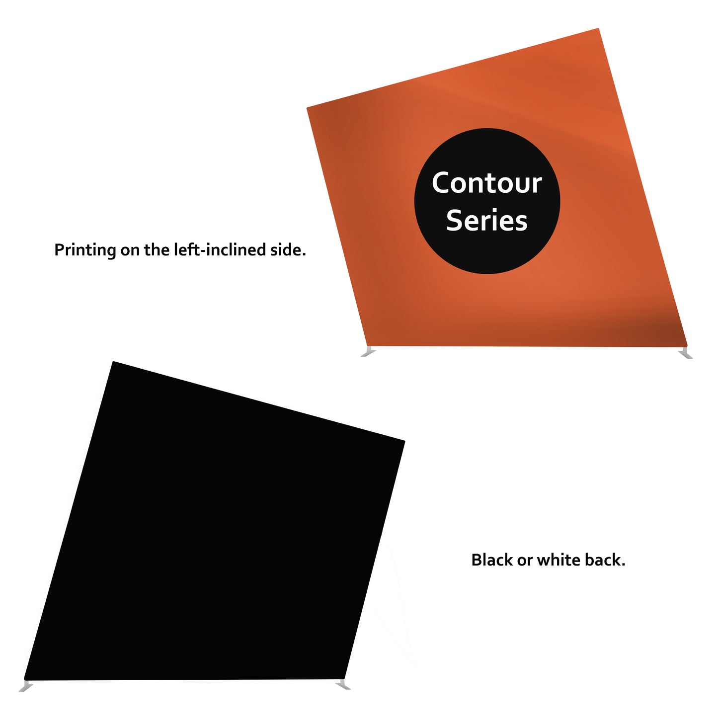 Zilla Contour Series Fabric Display - 8x8 Tilted