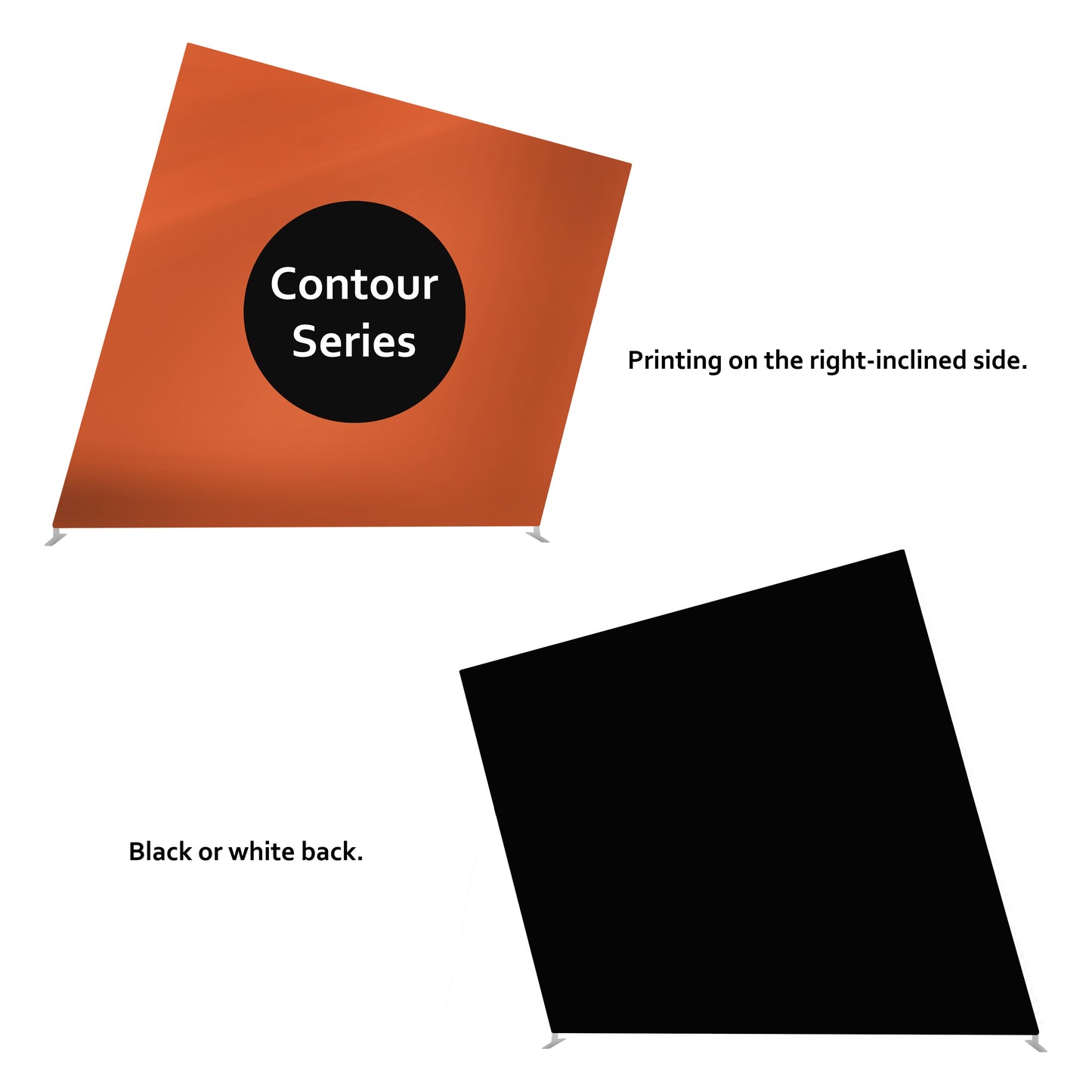 Zilla Contour Series Fabric Display - 8x8 Tilted
