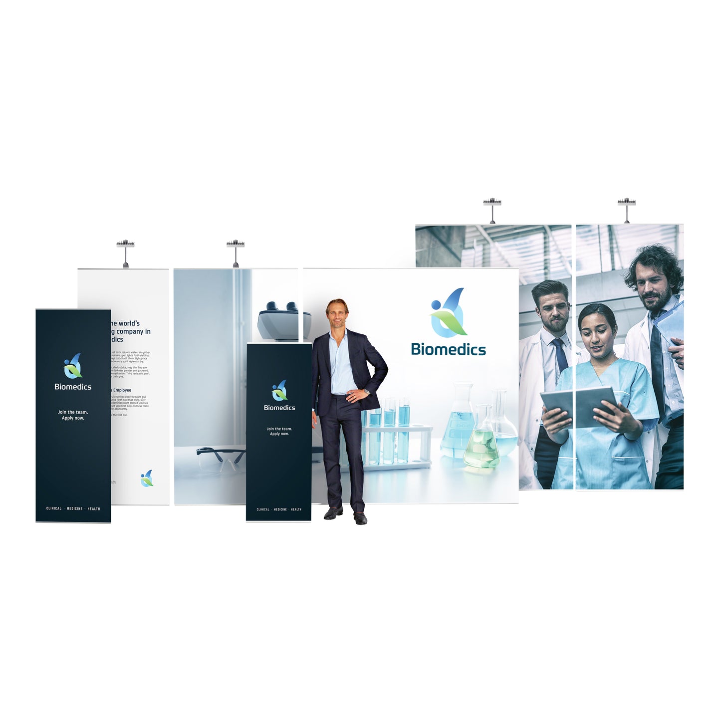 4 Screen Classic Banner Stand