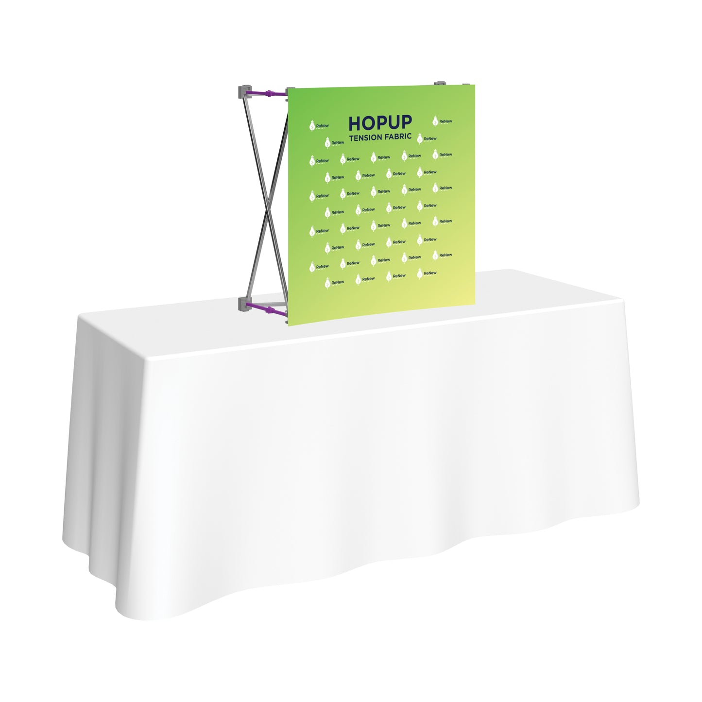 HopUp Straight 2.5ft Tabletop Display