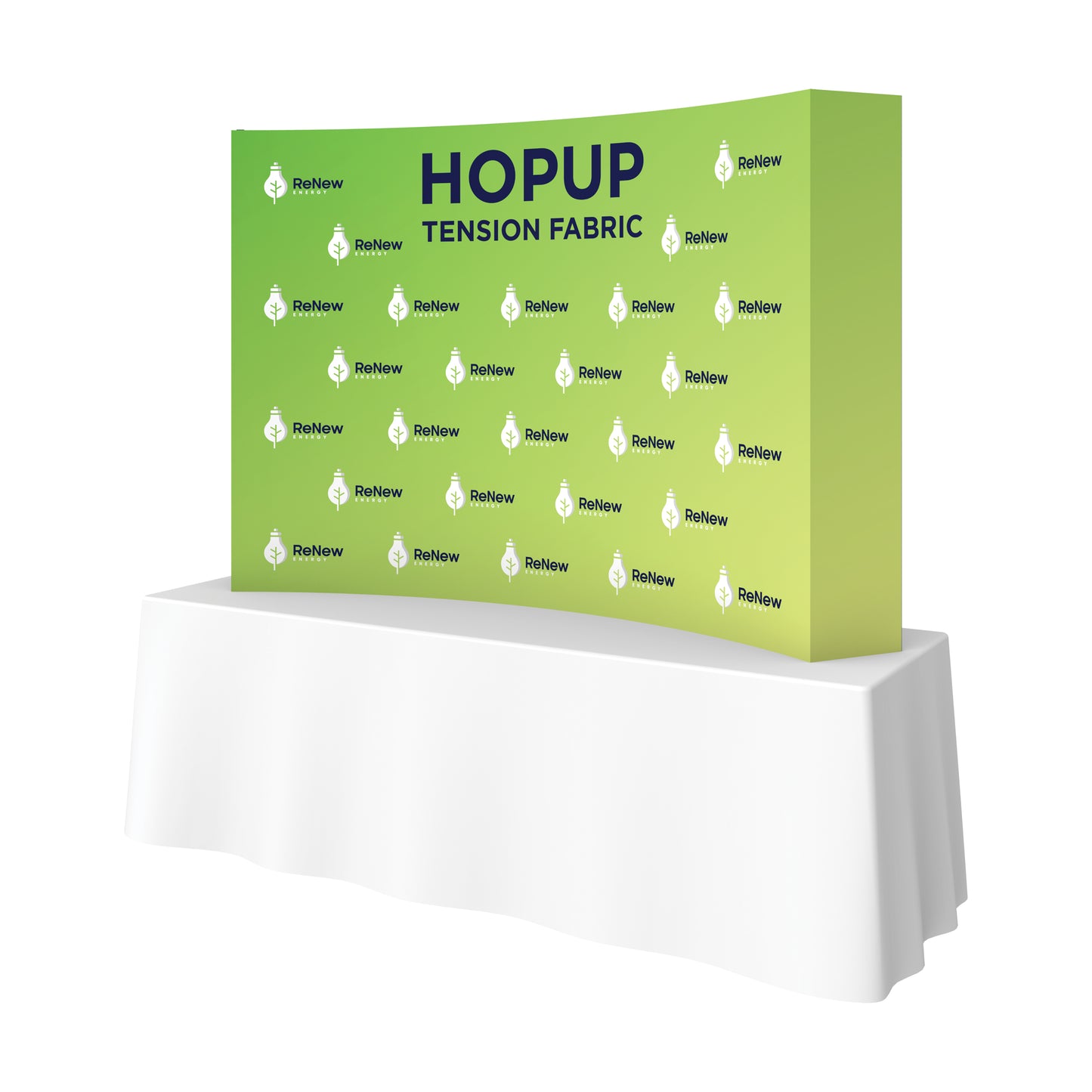 HopUp Curved 7.5ft Tabletop Display