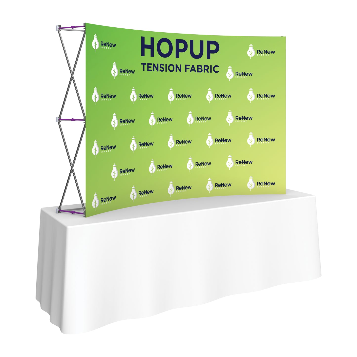 HopUp Curved 7.5ft Tabletop Display