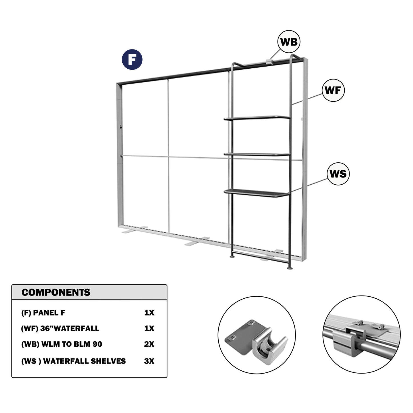 StraightLine 10ft F Waterfall Kit