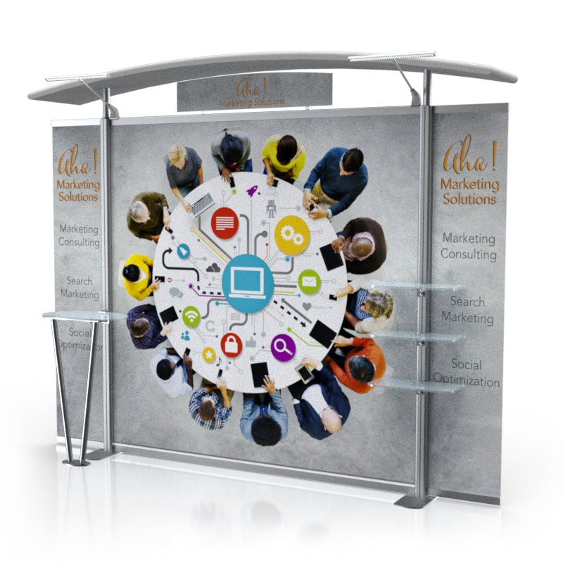 10ft Timberline™ Modular Display w/ Arch Top & Fabric Sides