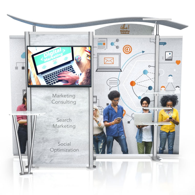 10ft Timberline™ Monitor Display with Closet Storage