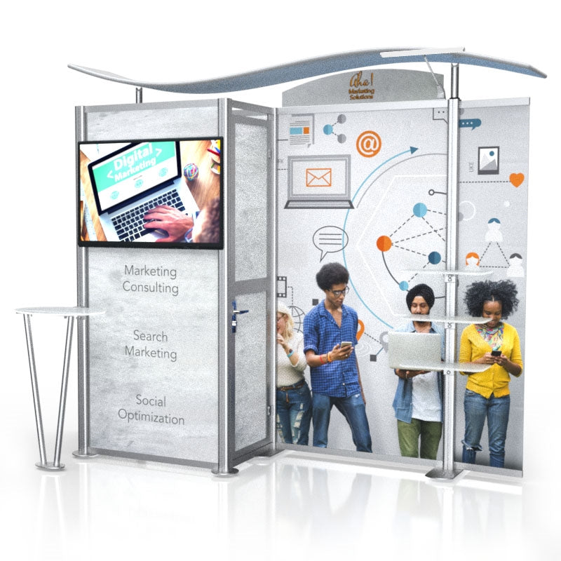 10ft Timberline™ Monitor Display with Closet Storage