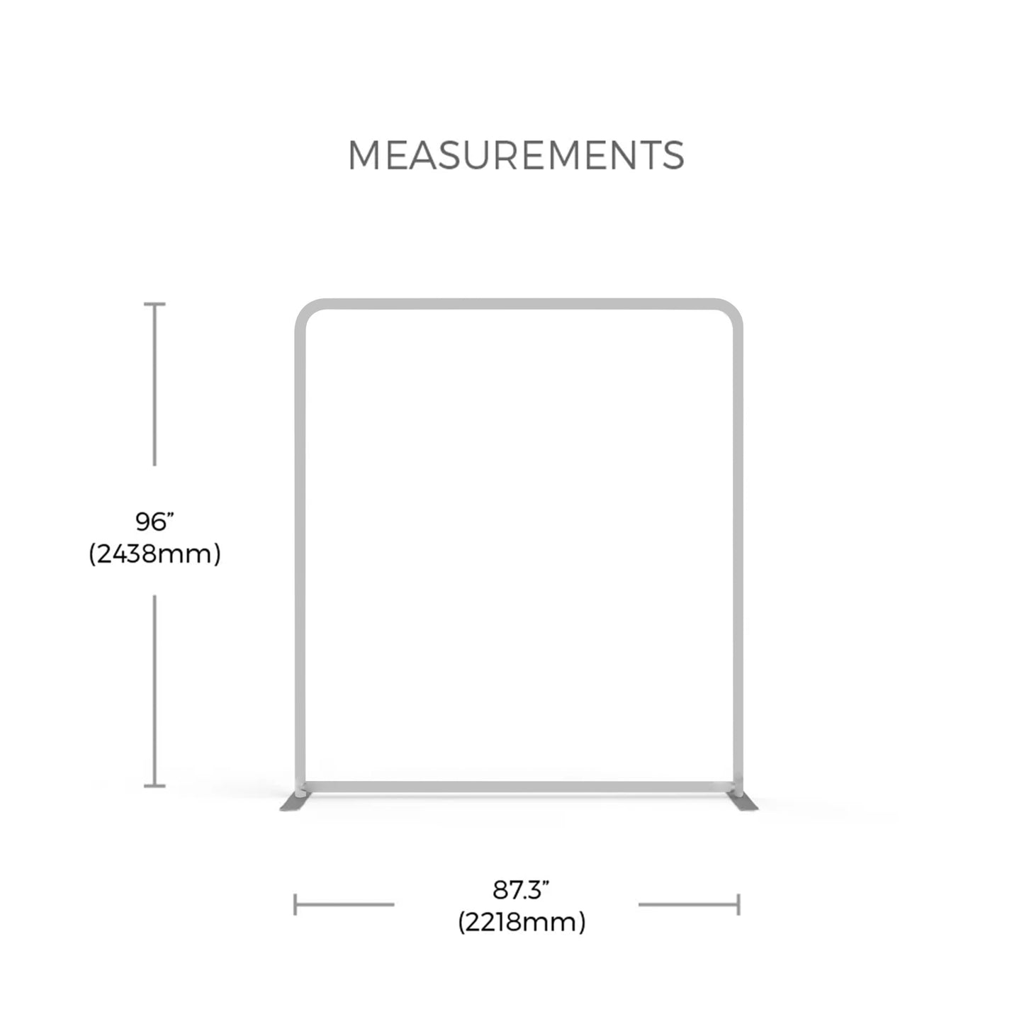 WaveLight Backlit LED Portable Display - 8ft