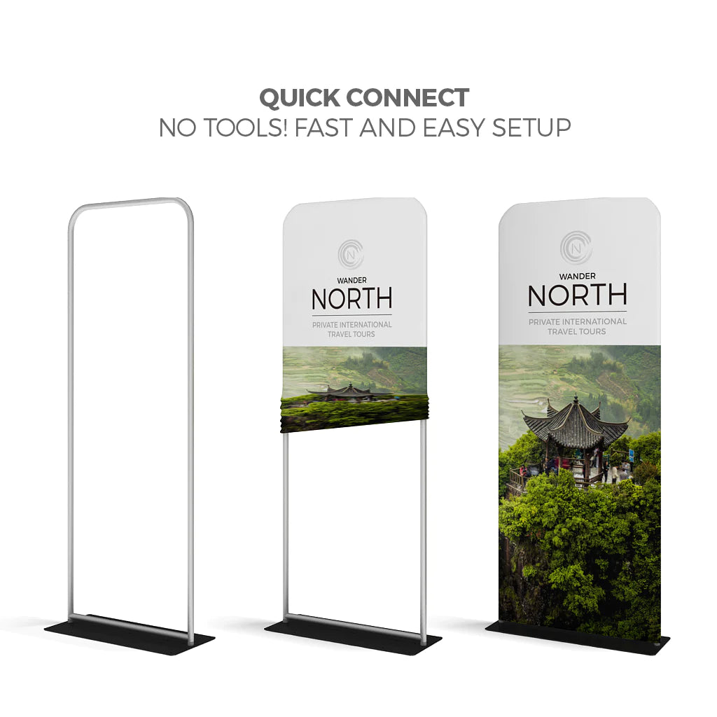 Double-Sided Fabric Display - 36" W