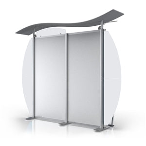 10ft Timberline Display with Curved Wings and Mount