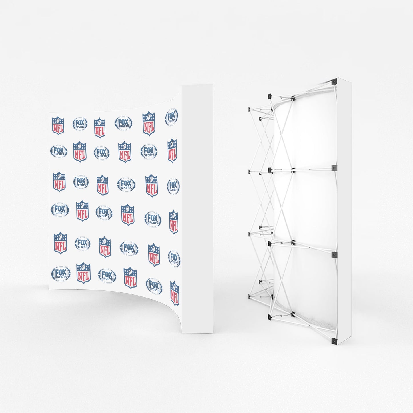 Step Repeat Pop-Up Curved Display - 10ft