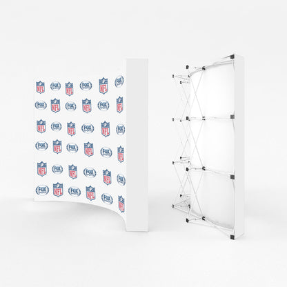 Step Repeat Pop-Up Curved Display - 10ft