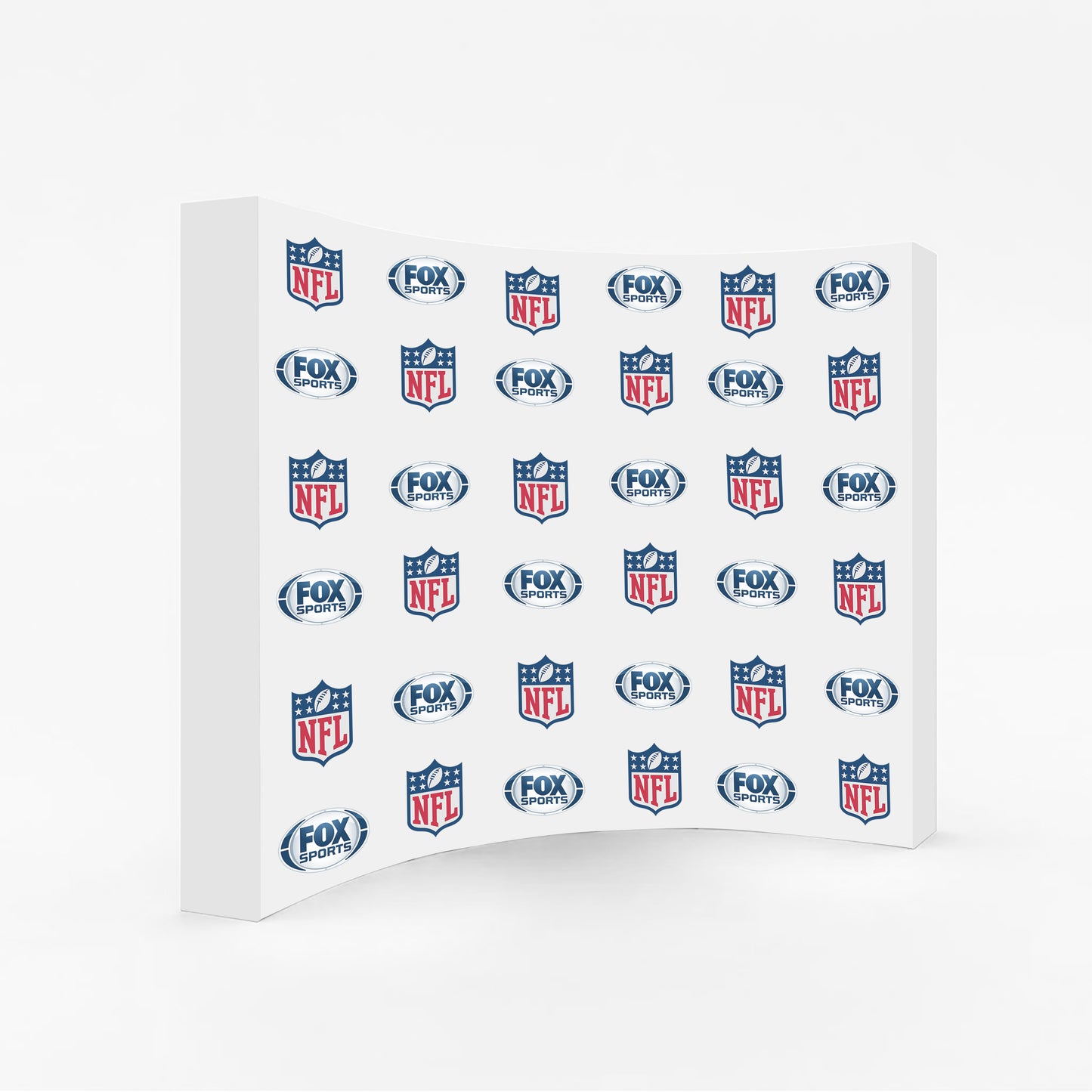Step Repeat Pop-Up Curved Display - 10ft