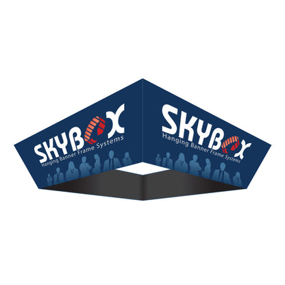 10' Tapered Square Hanging Sign with Outside Graphic