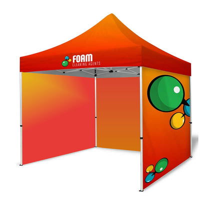 10ft Dye-Sublimation Tent Package with 3 Full Walls