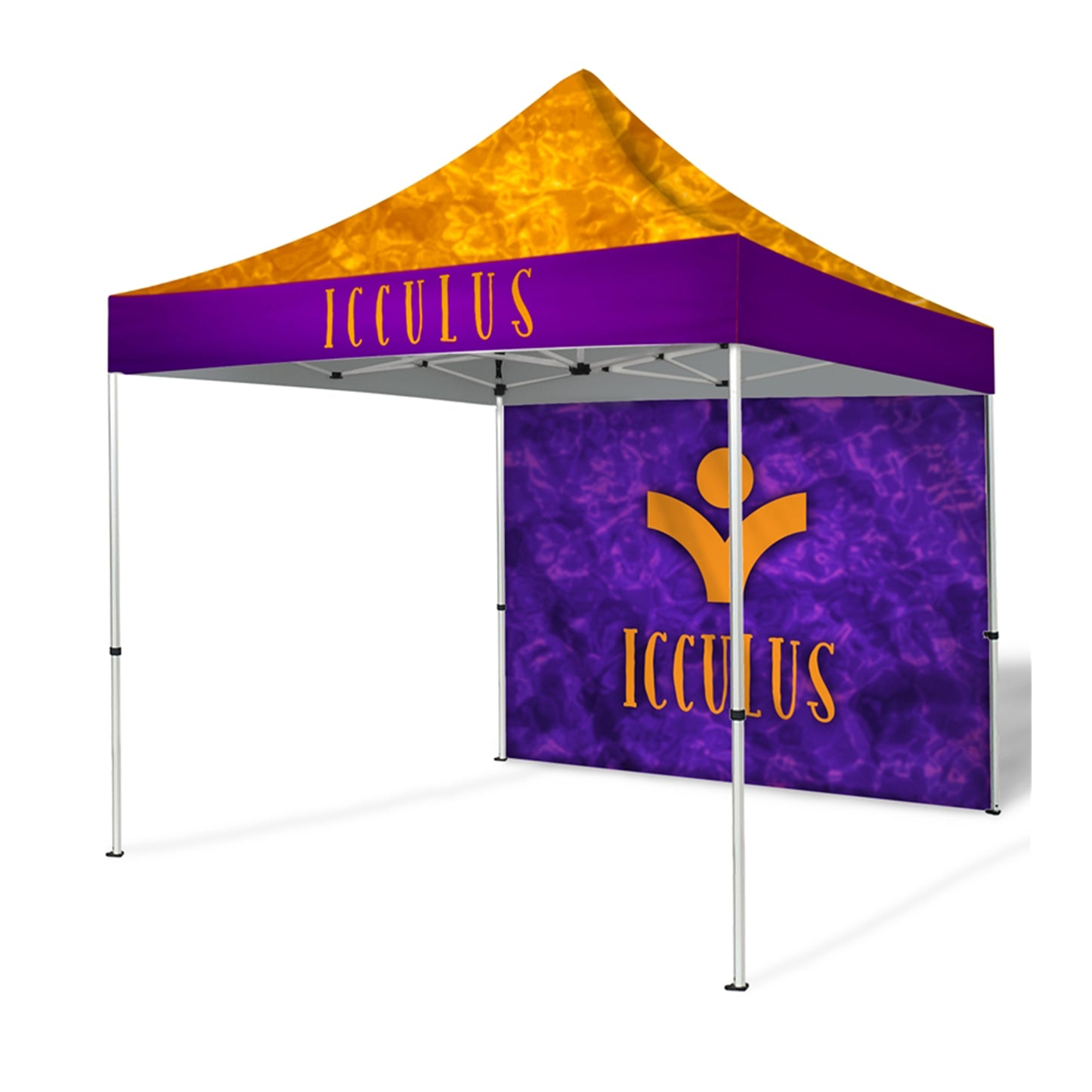 10ft Dye-Sublimation Tent Package with One Full Wall