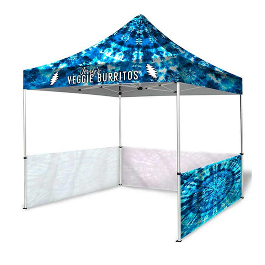 10ft Dye-Sublimation Tent Package with 3 Half Walls