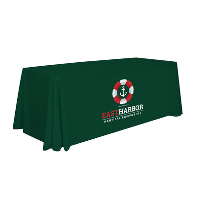 8' Stain-Resistant Table Cover - Full-Color Front