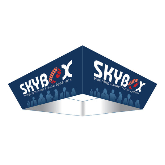 14' Tapered Square Hanging Sign with Outside Graphic