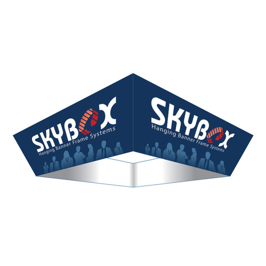 15' Tapered Square Hanging Sign with Outside Graphic