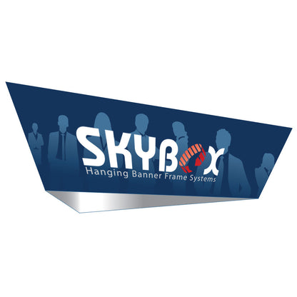 16' Tapered Triangle Hanging Sign with Outside Graphic