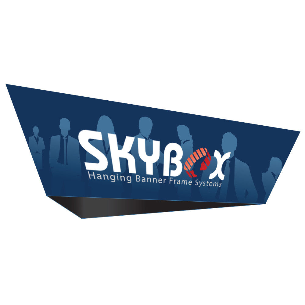 16' Tapered Triangle Hanging Sign with Outside Graphic