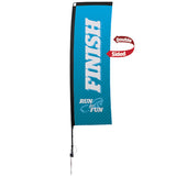10' Premium Rectangle Sail Sign – Double-Sided
