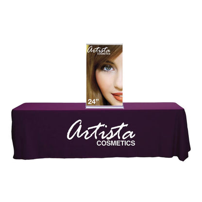 24 in. SilverStep® Tabletop Retractable Banner Stand