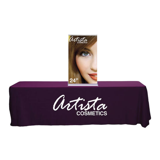 24 in. SilverStep® Tabletop Retractable Banner Stand