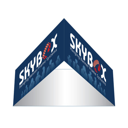 12' Triangle Hanging Sign with Outside Graphic
