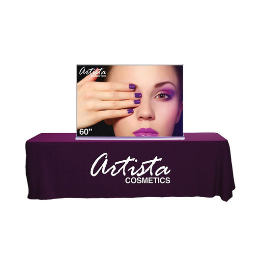 60"W SilverStep® Tabletop Retractable Banner Stand