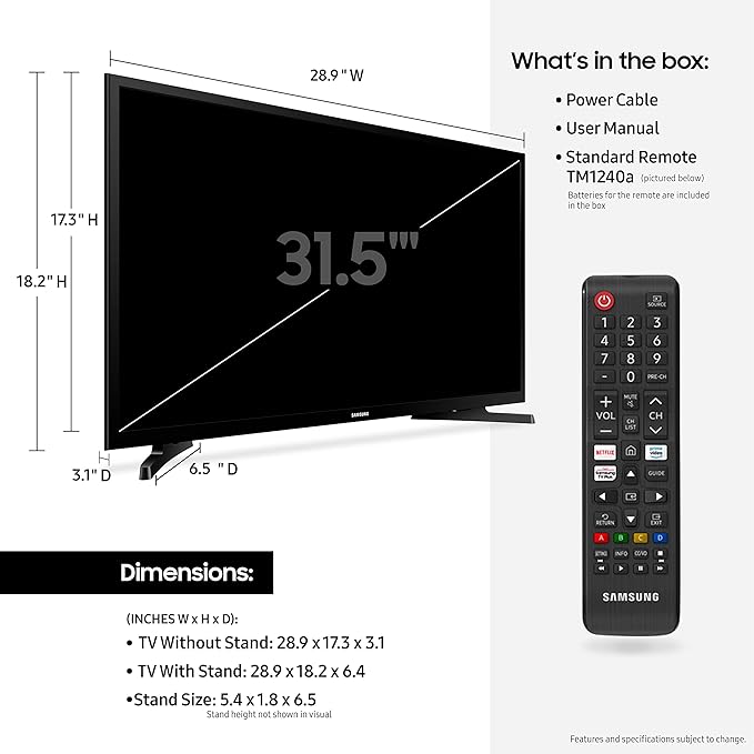 Samsung 32" TV - RENTAL