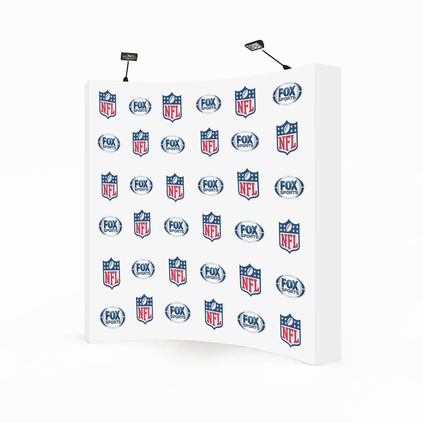 Step Repeat Pop-Up Curved Display - 8ft