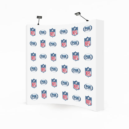 Step Repeat Pop-Up Curved Display - 8ft