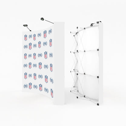 Step Repeat Pop-Up Curved Display - 8ft