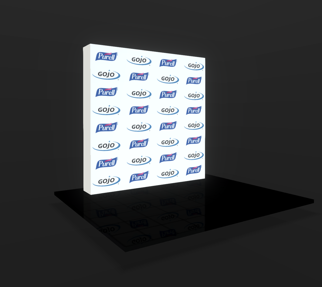 Step Repeat, Pop-Up Display Straight - 8ft